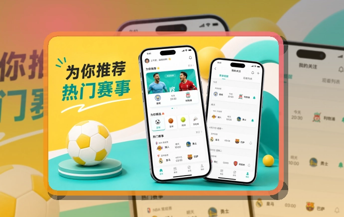 斜切下载区 · App下载入口 · 今日赛事打开就看界面展示
